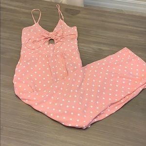 Long pant polka dot jumper